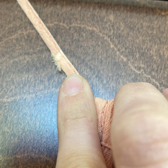 NWOT Daily Practice Light Peach Pink Cotton Gauze Midi Dress XS - Picture 4 of 7